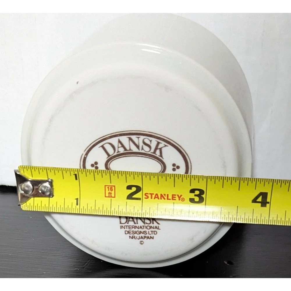 Dansk Bistro Christianshavn Blue & White Sugar Bowl With Lid‎